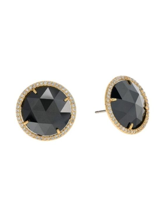 kate spade Jewelry - Kate Spade She Has Spark Earrings Black/Gold New In Box